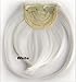 Art of Love False Bang Neat Full Fringe Hairpiece Clip in Hair Extensions Bangs (White)