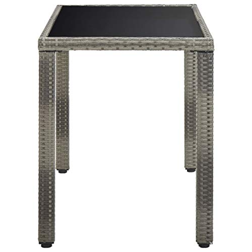 vidaXL Gartenmöbel 5-TLG. mit Auflagen Sitzgarnitur Gartengarnitur Gartenset Sitzgruppe Lounge Rattanmöbel Tisch Stuhl… – Bild 6