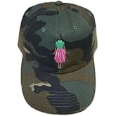 AKA Sorority Ivy Stand Camo Embroidered Baseball Cap, Adjustable Cloth Strap