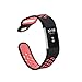 Hanlesi Band for Fitbit Charge 2 , Soft Silicone Adjustable Fashion Sport Strap for Fitbit Charge2 Replacement Fitness Accessory Wristband with hole Small Size for Girl Pink