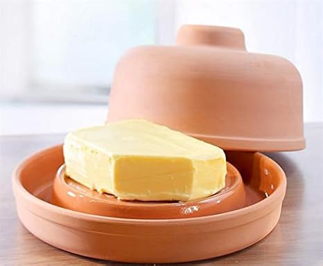 NaturGut Ton Butterkühler - frische Butter ohne Kühlschrank - Butterdose
