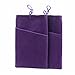 SOSAM 2Xpack Microfiber Sleeve Pouch Cover CasePouch for iPhone 5 5S /iPhone 6 6plus, Samsung HTC ONE/BlackBerry Z10 Mini Wallet Purse Hand Bag Cloth Coin Cell Phone Bag Mobile Pouch (Purple)