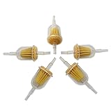 New Pack of 5 Inline Fuel Filter for Yamaha G1 2-Cycle G14 G16 G19 G22 4-Cycle Gas Golf Cart Replace 72084G01