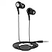 AutumnFall Universal 3.5mm In-Ear Stereo Earbuds Earphone with Mic for Cell Phone (Black)