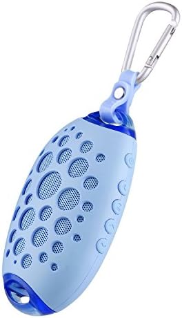 DarkBlue Bluetooth Speaker, Ultra Portable Wireless Bluetooth Speaker With Super Bass, HD Sound, Self-Stick, Waterproof, Automatic Anti-Theft, Hands-Free (Blue)