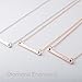 Your Name Bar Necklace 16K Gold Plated Machine Engraving Personalized Gift Charms Necklace for Wedding Graduation Anniversary Best Graduation Day Gift