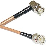 50 feet RG400 Silver Plated BNC Male Angle to BNC Male RF Coaxial Cable