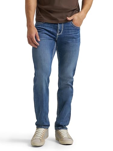 Rock & Republic Men's Slim Straight Jean, Jet Stream, 36W x 34L