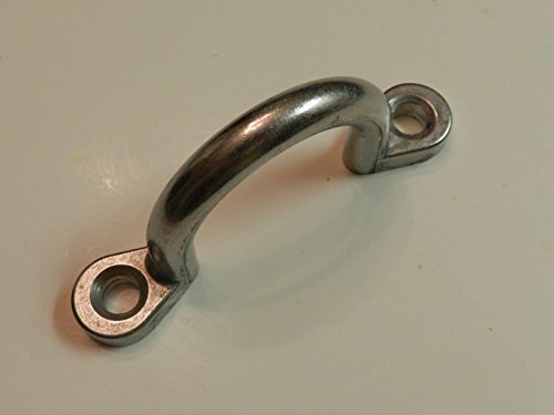 (KS) Set of 2pc 2" I.D. Trailer Tie Loop Aluminum Bolt-On Lashing Rope Tie Down Ring Horse - 4" Hole to Hole - Thumbnail 3