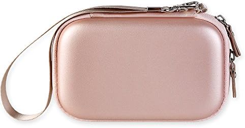 Canboc Hard Carrying Case for Polaroid Mint Pocket Printer, Polaroid Snap & Polaroid Snap Touch, Mesh Pocket for Polaroid 2x3ʺ Photo Paper, Smooth Double Zipper Protective Travel Bag, Rose Gold 8 417AhEiS0HL. AC