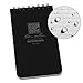 Rite in the Rain Weatherproof Top-Spiral Notebook, 3" x 5", Black Cover, Universal Pattern (No. 735) primary