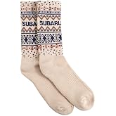 Subaru Logo Cream Holiday Socks Ascent Forester Wrx Sti Legacy Outback Impreza Crosstrek Brz Solterra