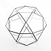 NCYP 8 inches Glass Geometric Dome Terrarium, Triangular Pentagon 32-Sides Indoor Succulent Air Plants Terrarium, Balcony Miniature Decor Centerpiece, No Plants Included