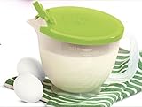 Tupperware Mix & Store Batter Bowl 8 Cup, Measuring Pitcher, Lime Green