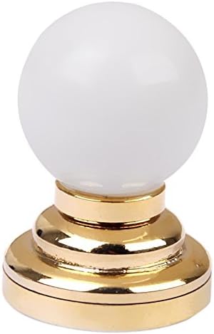 Cikuso 1:12 Dolls House Miniature Globe White Ceiling LED Light Lighting Lamp with Battery
