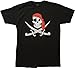 Ann Arbor T-shirt Co. Adult Jolly Roger Pirate Flag | Skull & Crossbones Caribbean Cruise Costume, M