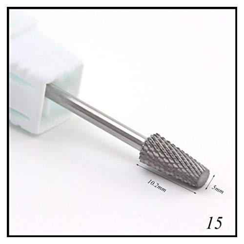 1pcs Carbide Tungsten Milling Cutter Burrs Electric Nail Drill Bit Cuticle Polishing Tools for Manicure Drill 15