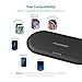 Wireless Charging Pad RAVPower Qi Fast Wireless Charger with 4 Coils 10W for Galaxy S9 S8,Compatible iPhone X 8 Plus 8 & All Qi-Enabled Devices (QC 3.0 Adapter Included)