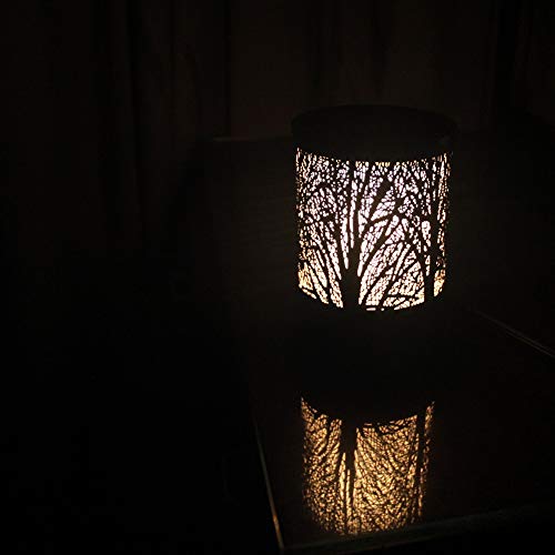 JUWA Wax Warmer Electric Scented Candle Warmer Essential Oil Heater Black Metal Forest Design for Home Decor