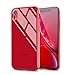 Meidom Case for iPhone XR Crystal Clear Slim Fit with Silicone Bumper and Tempered Glass Back Double Protection Phone Case for iPhone XR (6.1 inch) - Clear
