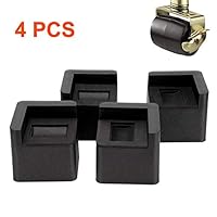 Kyrieval 3 Inch Bed Risers Heavy Duty U Shape Furniture Risers for Casters Wheels of Furniture, Sofa, Table and Couch 4 pcs