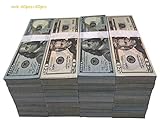 Prop Money Full Print 2 Sided 100PCS Motion Picture Money Set of: 50PCS $20 and 50 PCS $100 Realistic Money Stacks,Copy Money Play Money That Looks Real for Movie,Videos, Birthday Party