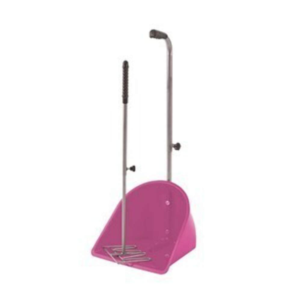 Perry Equestrian Muck Grabber with Retractable Handles, Pink