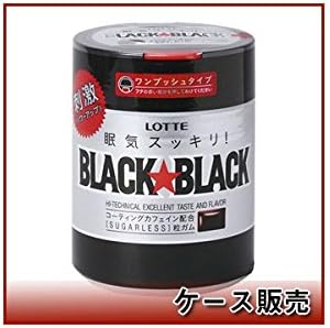 Lotte Black Black grain one push bottle 140gX6 pieces