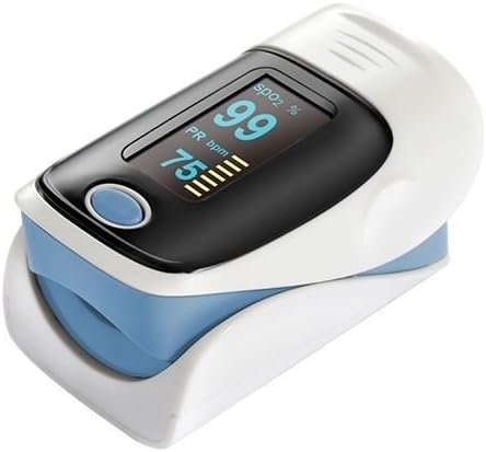 ComDent Finger Fingertip Blood Oxygen Meter SPO2 OLED Pulse Heart Rate Monitor Oximeter RANDOM COLORS