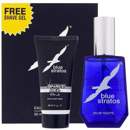 Blue Stratos 50 ml Eau de Toilette Spray + 25 ml Duschgel