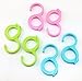 yueton 6pcs Colorful Plastic Multi-purpose Hanging Hooks Hangers Organizer Utility Laundry Clothes Bag Hooks for Home, Office, Workshop, Exhibition