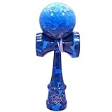 Full Blue Ocean Marble Kendama And Extra String
