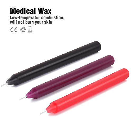 MANFLY Low Temperature Candles,Romantic Candles for Couples (3PCS)