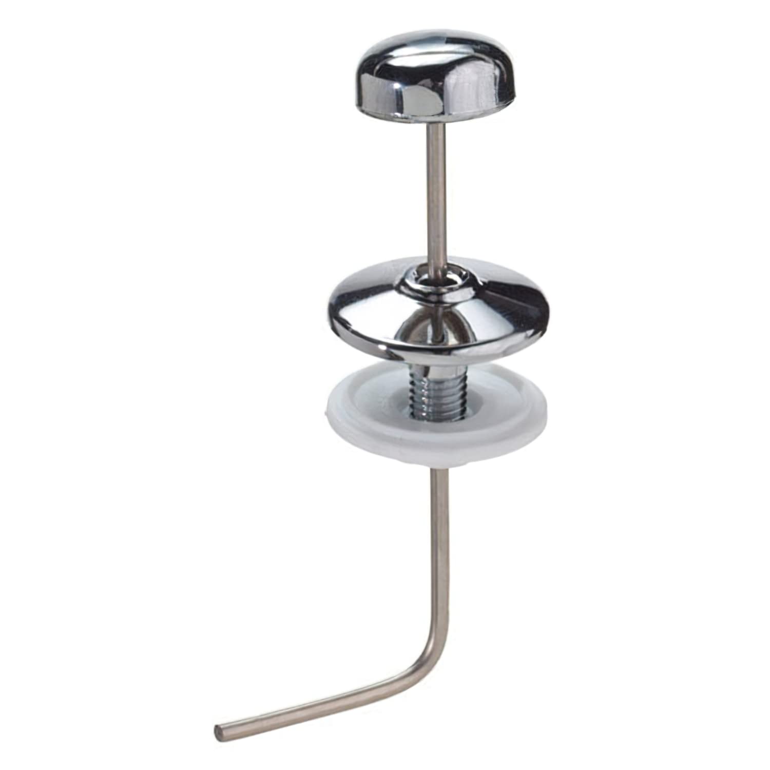 Wolf Pack 4100110 Flushing Mechanism for Cistern, Low, Vertical, Angled Grab Bar, Chrome, 120 mm