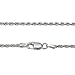 925 Sterling Silver 2MM Rope Chain Lobster Claw Clasp 16