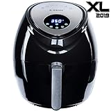 [2019] Air Fryer XL Best 5.5 QT 8-in-1 By (B. WEISS) Family Size Huge capacity,With Airfryer accessories; PIZZA Pan, (50 Recipes Cook Book),Toaster rack, Cooking Divider. XXL