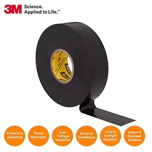 3M Scotch Super 33+ Electrical Tape 3/4 in x 52 ft, Premium Grade All