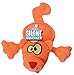 Hear Doggy Flattie Orange Cat Ultrasonic Silent Squeaker Dog Toy