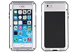 iPhone 6 Case, Shockproof Dustproof Waterproof iPhone 6S Case Aluminum Alloy Metal Gorilla Glass Cover Case For Apple iPhone 6 /iPhone 6S 4.7 inch-Silver