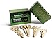 Premium Disposable Wooden Cutlery Set | 300 PCS Eco-Friendly Wooden Utensils -100 Forks, 50 Knives, 50 Spoons, 50 Ice Cream Spoons & Toothpicks | Biodegradable Dinnerware | Good with Disposable Plates