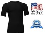 Rash Guard Compression Shirt For Men - USA Made Base Layer & Swim Shirt
