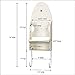 Household Essentials 166-1 Iron Wall Mount with Attached Ironing Board Hooks,White
