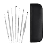 Blackhead and Pimple Remover Kit-Mabox 7 Comedone Extractor Tools - Excellent for Acne Treatment, Pimple Popping, Blackhead Extraction, Zit Removing, Blemish Removal, Whitehead Popping