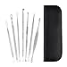 Mabox Blackhead and Pimple Remover Kit-Mabox 7 Comedone Extractor Tools - Excellent for Acne Treatment, Pimple Popping, Blackhead Extraction, Zit Removing, Blemish Removal, Whitehead Popping