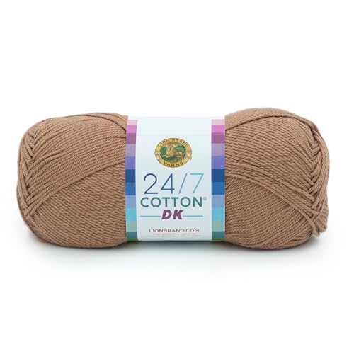Lion Brand Yarn 24/7 Cotton DK Lightweight Yarn for Crochet, Knitting, Crafts,…