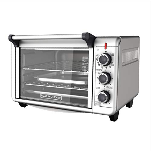 BLACK + DECKER 6 Slice Convection Toaster Oven Stainless Steel, TO3000GC