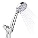 SkyGenius High Pressure Handheld Shower Head, Detachable 3 Spray Settings 4.1’’ Hand Held Shower Head W/Hose Bracket(Chrome-finish)
