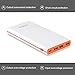 Lumsing 15000mAh Portable Charger 3-Port External Battery Power Bank (White)