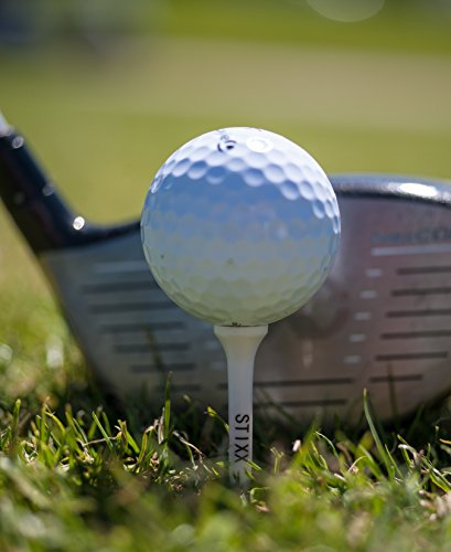 STIXX Biodegradable Golf Tees - Hard & Durable - 30 Green Long Tees - 3 1/4 and 20 White Short Tees - 2 1/8. Best for All Over Sized Drivers, Irons & Hybrids. Longer Drives & Lower Scores - Thumbnail 5