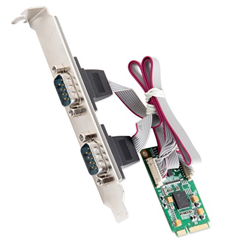 IO Crest SI-MPE15048 2 Port Serial Mini PCIe Controller Card (RS-422/485)
